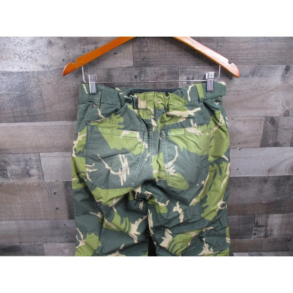 Burton Barnstorm Pants Boys XL Green Camouflage Snowboard Ski DRYRIDE Youth